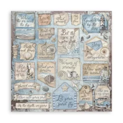 Set de scrapbooking Silent Sea Stamperia 30x30cm