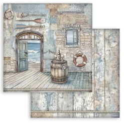 Set de scrapbooking Silent Sea Stamperia 30x30cm