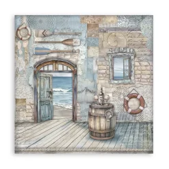 Set de scrapbooking Silent Sea Stamperia 30x30cm