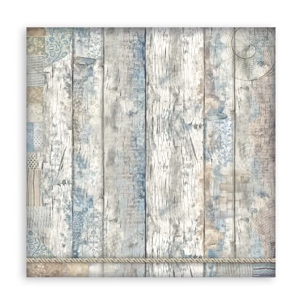 Set de scrapbooking Silent Sea Stamperia 30x30cm