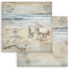 Set de scrapbooking Silent Sea Stamperia 30x30cm