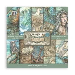 Set de scrapbooking Songs Of The Sea Stamperia 20x20cm