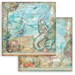 Set de scrapbooking Songs Of The Sea Stamperia 20x20cm
