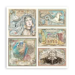 Set de scrapbooking Songs Of The Sea Stamperia 20x20cm