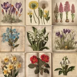 Set de Scrapbooking Spring Botanical Story Fabrika Decoru 20x20cm