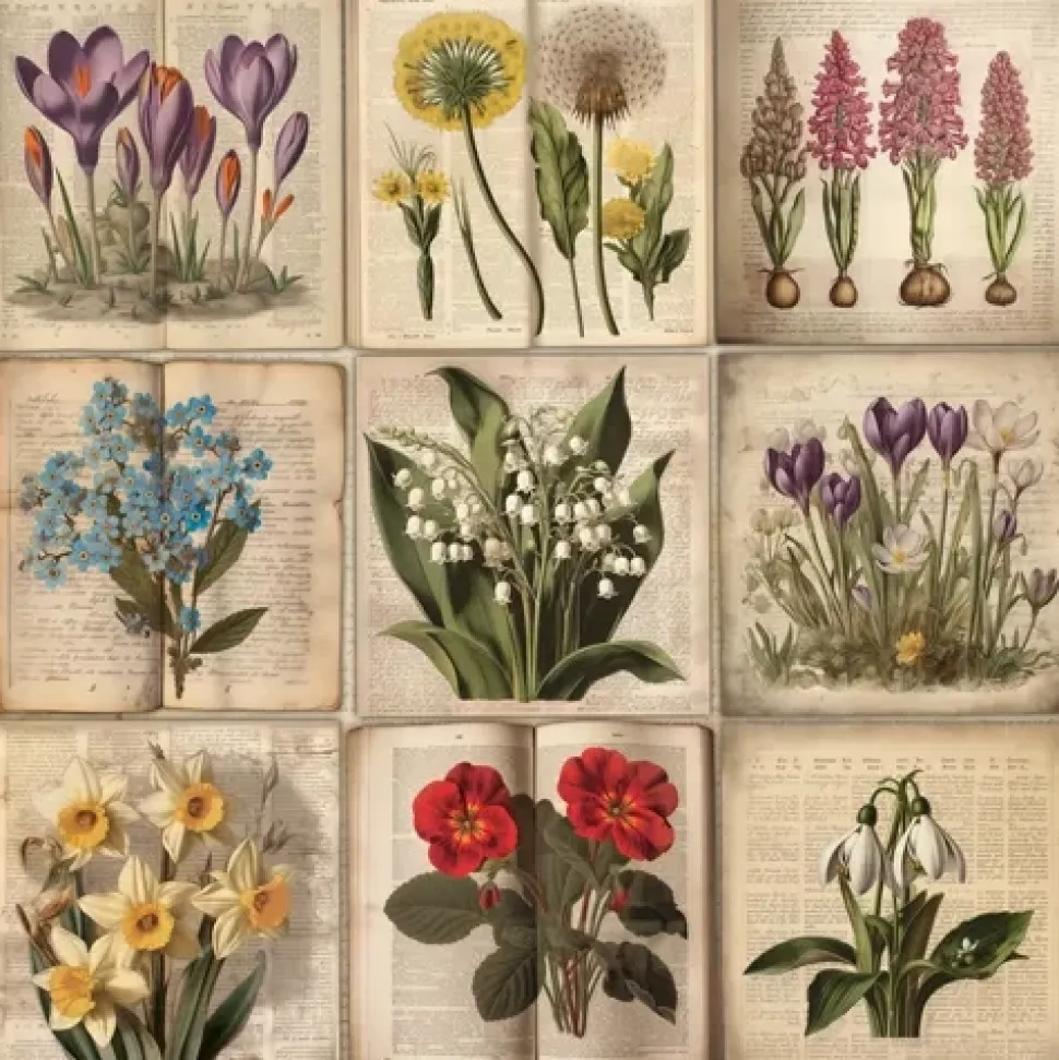 Set de Scrapbooking Spring Botanical Story Fabrika Decoru 20x20cm