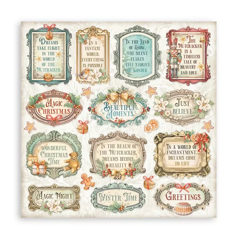 Set de scrapbooking The Nutcracker Stamperia 30x30cm