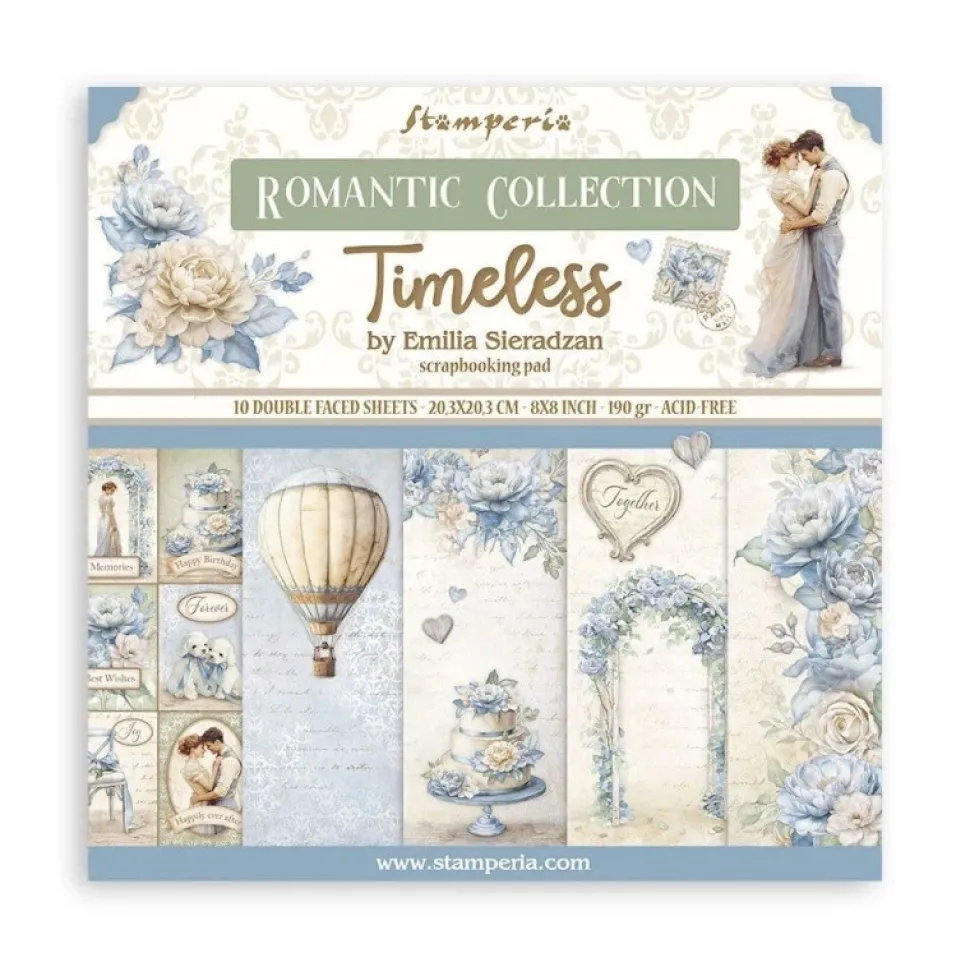 Set de Scrapbooking Timeless Stamperia 20x20cm
