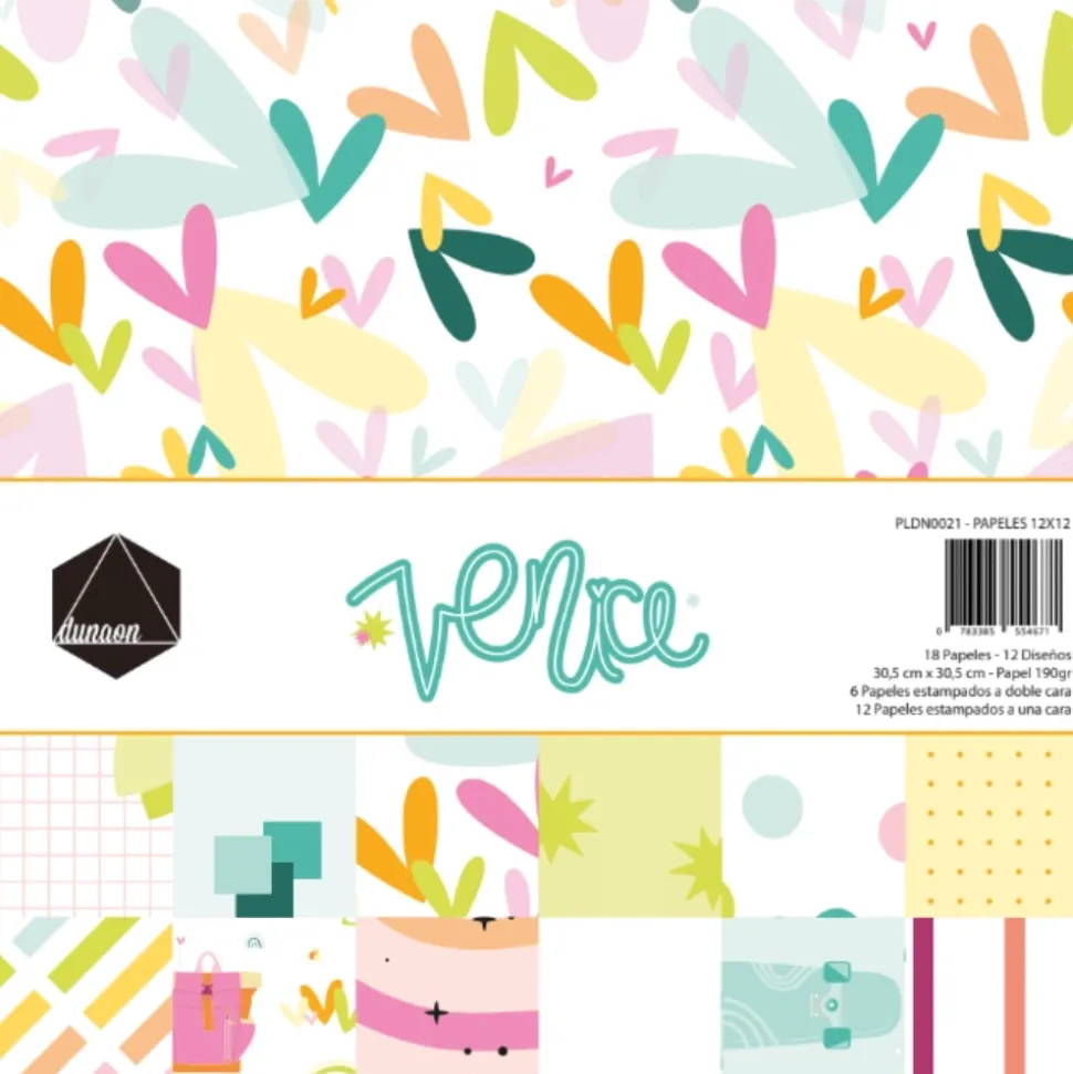 Set de scrapbooking Venice Dunaon 30x30cm