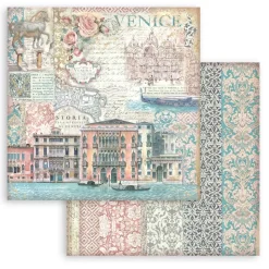 Set de scrapbooking Venice City Of Art Stamperia 20x20cm