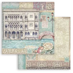 Set de scrapbooking Venice City Of Art Stamperia 20x20cm