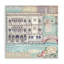 Set de scrapbooking Venice City Of Art Stamperia 20x20cm