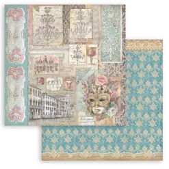 Set de scrapbooking Venice City Of Art Stamperia 20x20cm