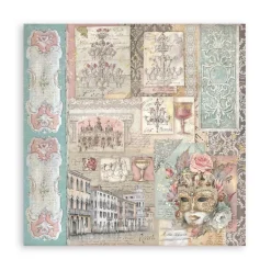 Set de scrapbooking Venice City Of Art Stamperia 20x20cm