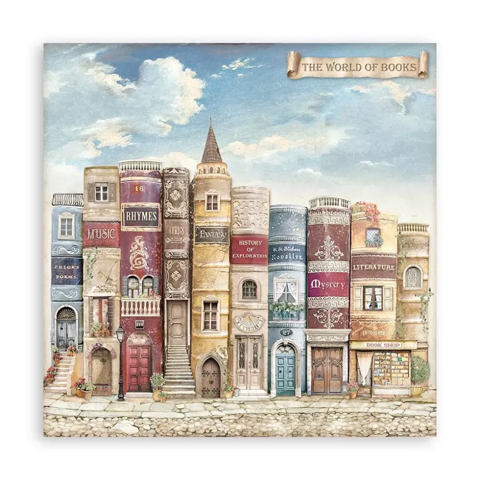 Set de scrapbooking Vintage Library Stamperia 20x20cm