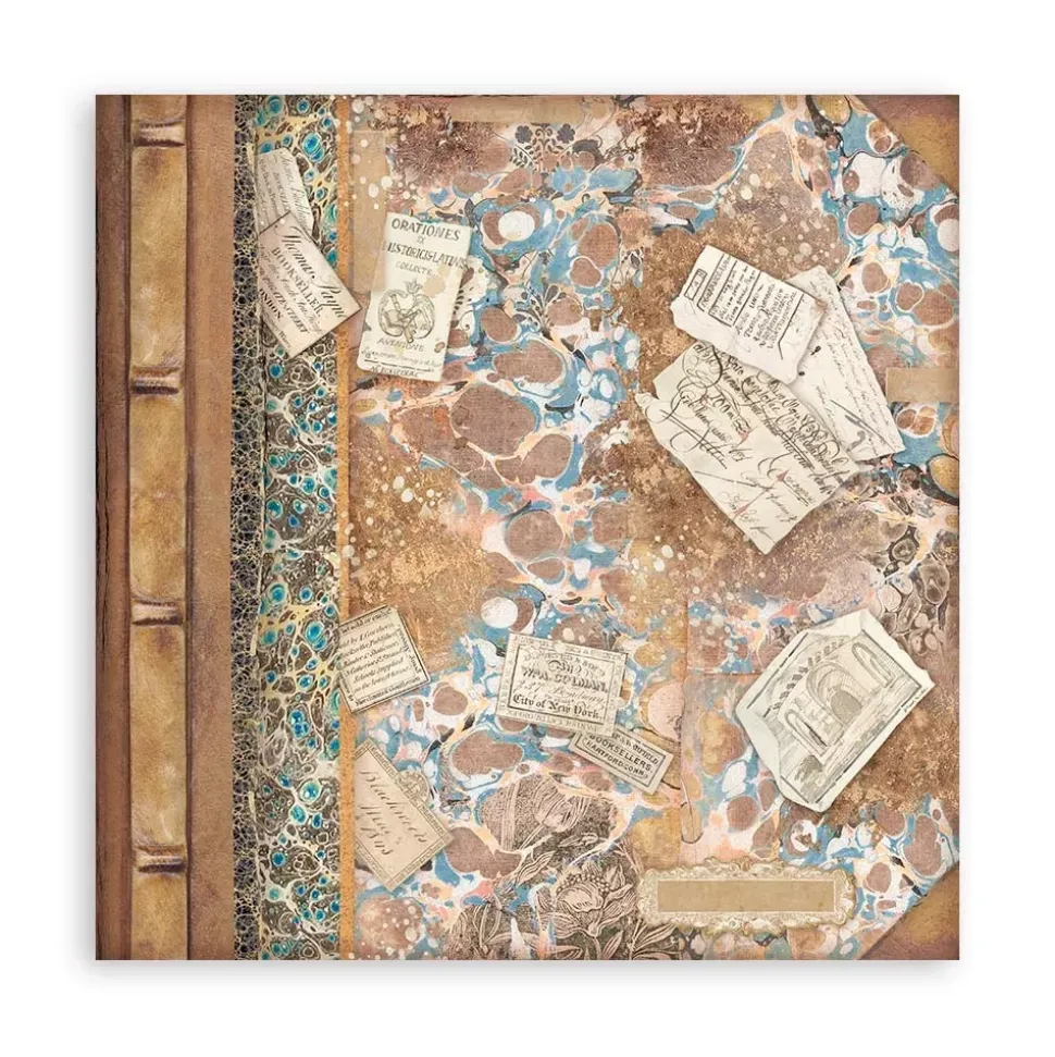 Set de scrapbooking Vintage Library Stamperia 20x20cm
