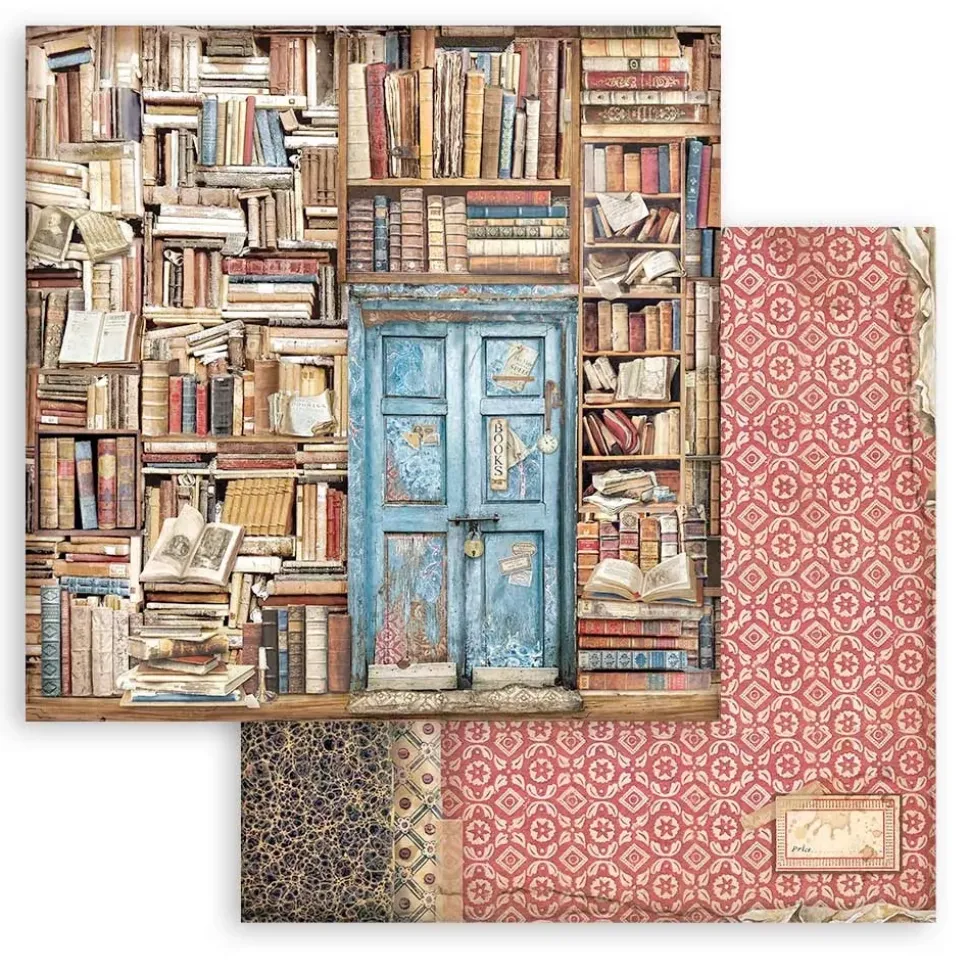 Set de scrapbooking Vintage Library Stamperia 30x30cm