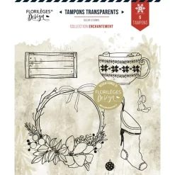 Set de Sellos Acrílicos Accesorios de Navidad Enchantement Florilèges Design