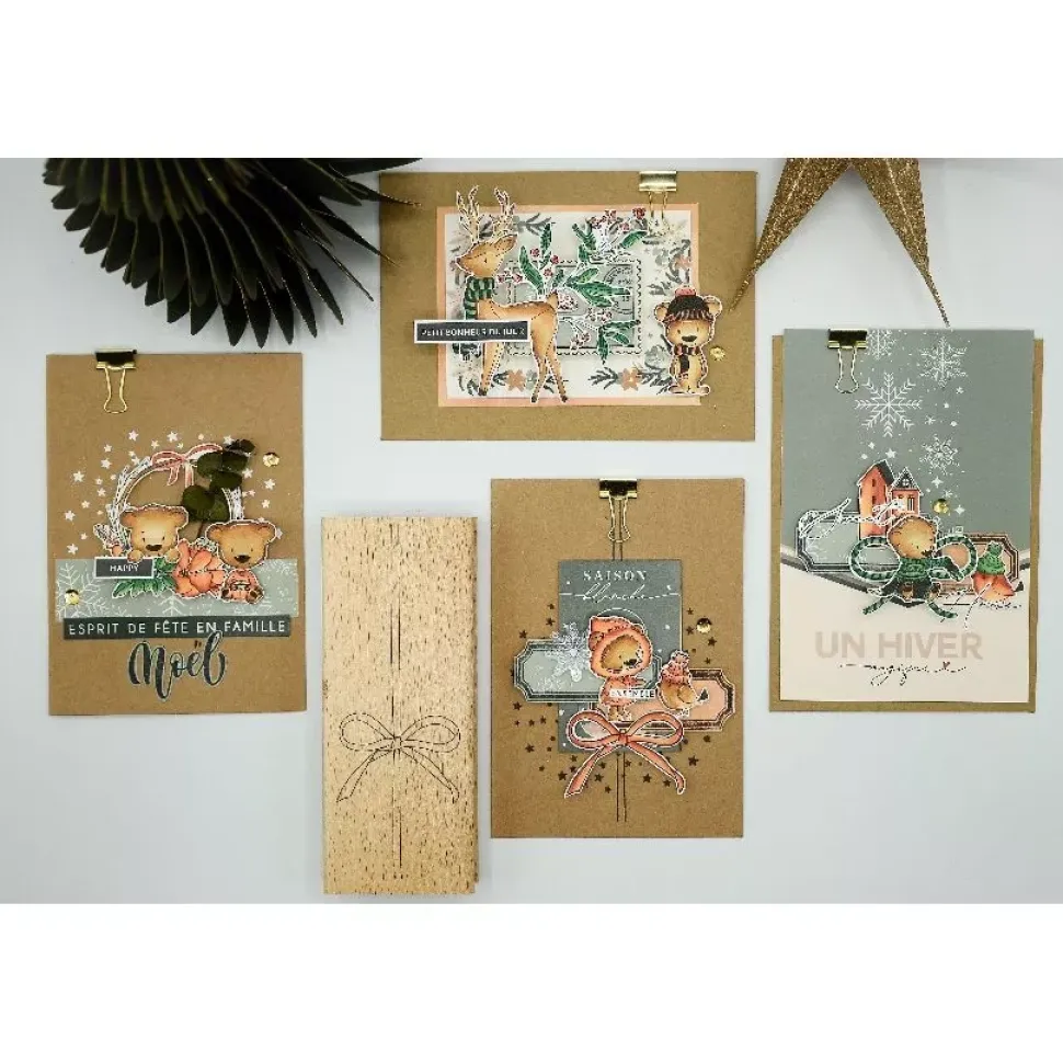 Set de Sellos Acrílicos Accesorios de Navidad Enchantement Florilèges Design