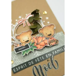 Set de Sellos Acrílicos Accesorios de Navidad Enchantement Florilèges Design