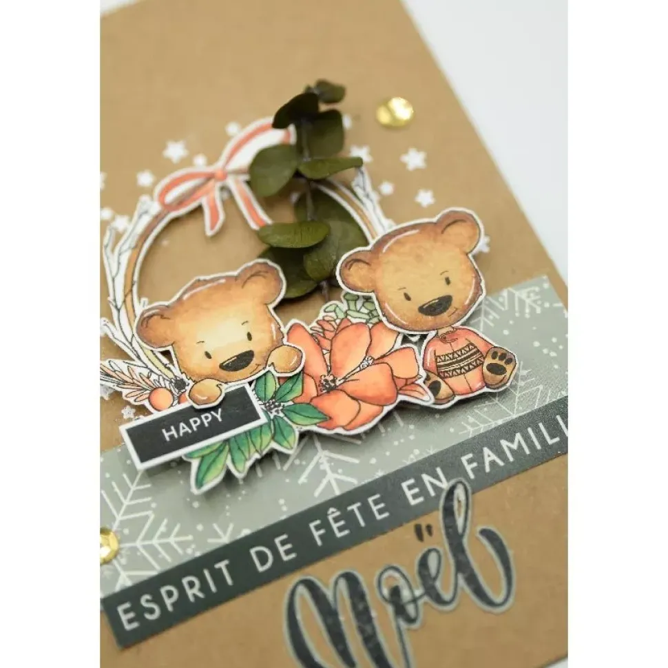 Set de Sellos Acrílicos Accesorios de Navidad Enchantement Florilèges Design