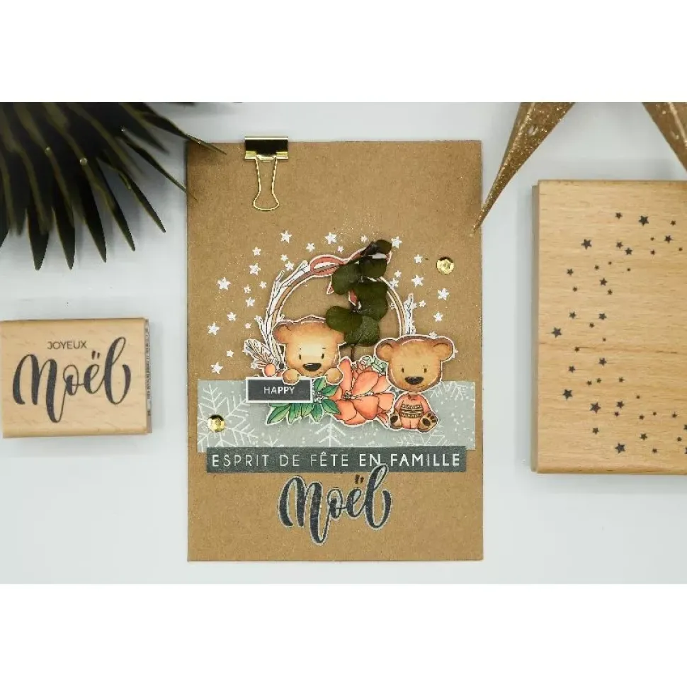 Set de Sellos Acrílicos Accesorios de Navidad Enchantement Florilèges Design