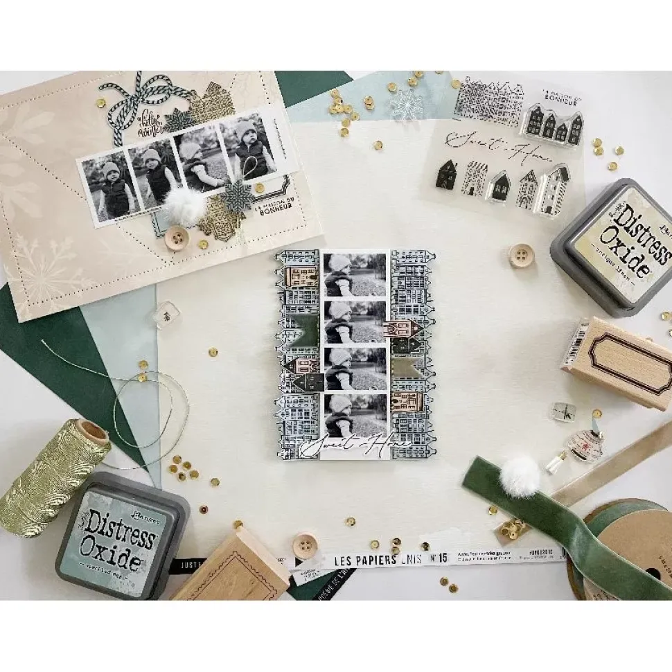 Set de Sellos Acrílicos Dulce Hogar Enchantement Florilèges Design