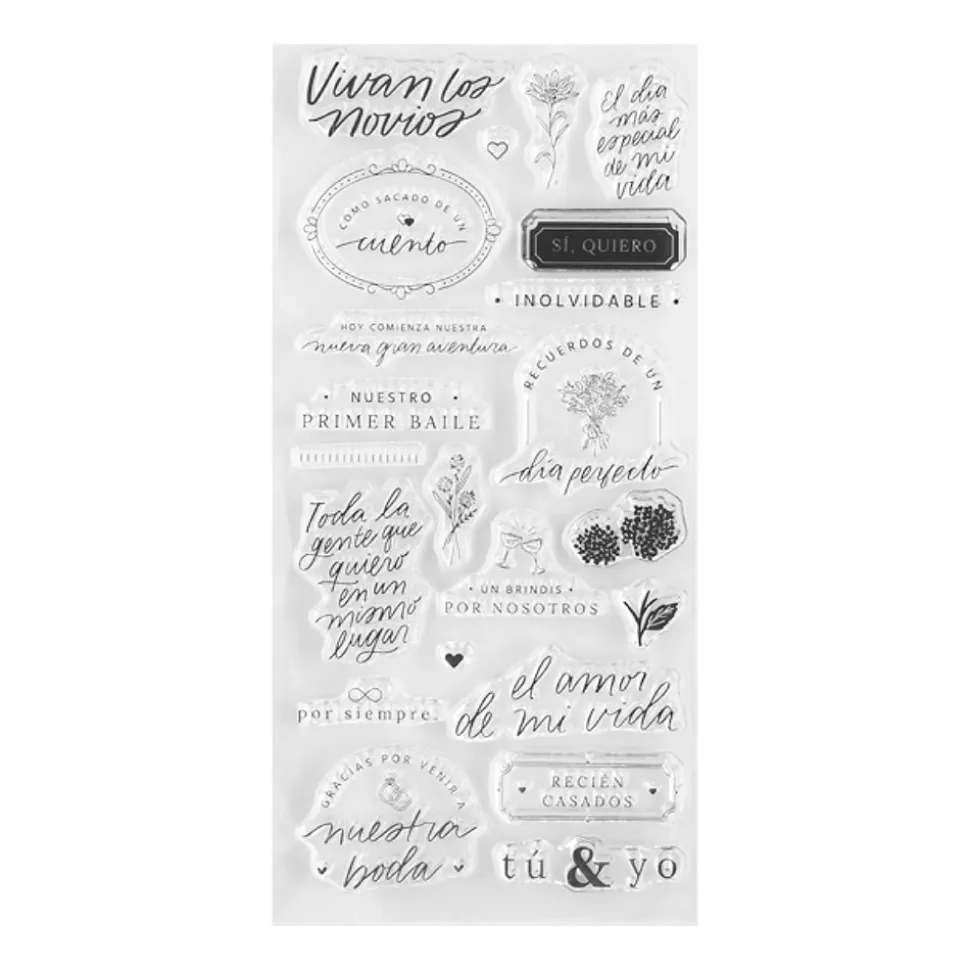 Set de sellos acrílicos Edelweiss Memory Loquer Lora Bailora