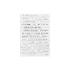 Set de sellos acrílicos Frases Boda Edelweiss Memory Loquer Lora Bailora