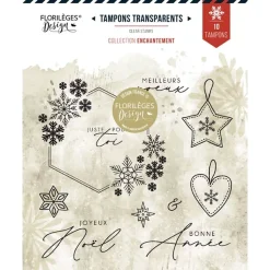 Set de Sellos Acrílicos Mis Mejores Deseos Enchantement Florilèges Design