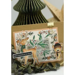 Set de Sellos Acrílicos Osos de Invierno Enchantement Florilèges Design