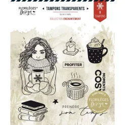 Set de Sellos Acrílicos Tu Momento Enchantement Florilèges Design