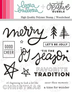 Set de sellos acrílicos Wonderland Lora Bailora