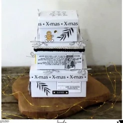 Set de sellos acrílicos Wonderful time Christmas Cocooning Florilèges Design