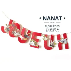 Set de sellos acrílicos Wonderful time Christmas Cocooning Florilèges Design