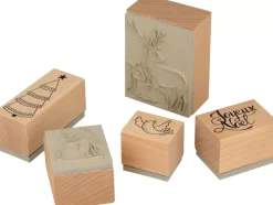 Set de Sellos de Madera Let it snow Artemio