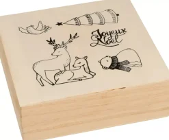 Set de Sellos de Madera Let it snow Artemio