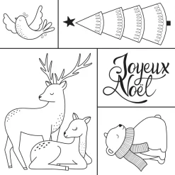 Set de Sellos de Madera Let it snow Artemio