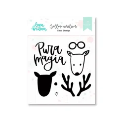 Set de sellos Pura magia Wonderland Lora Bailora