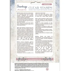 Set de sellos transparentes Fondos Dewdrops Stamperia