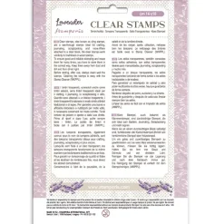 Set de sellos transparentes Lavender Stamperia