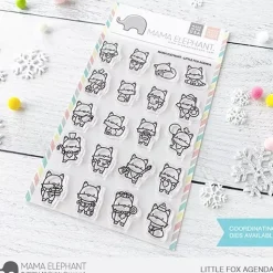Set de sellos transparentes Little Fox Agenda Mama Elephant