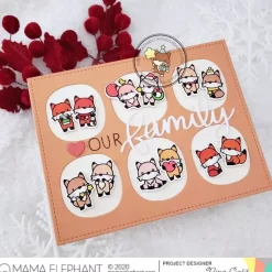 Set de sellos transparentes Little Fox Agenda Mama Elephant