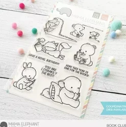 Set de sellos transparentes Book Club Mama Elephant