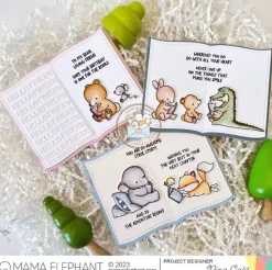 Set de sellos transparentes Book Club Mama Elephant