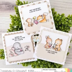 Set de sellos transparentes Book Club Mama Elephant