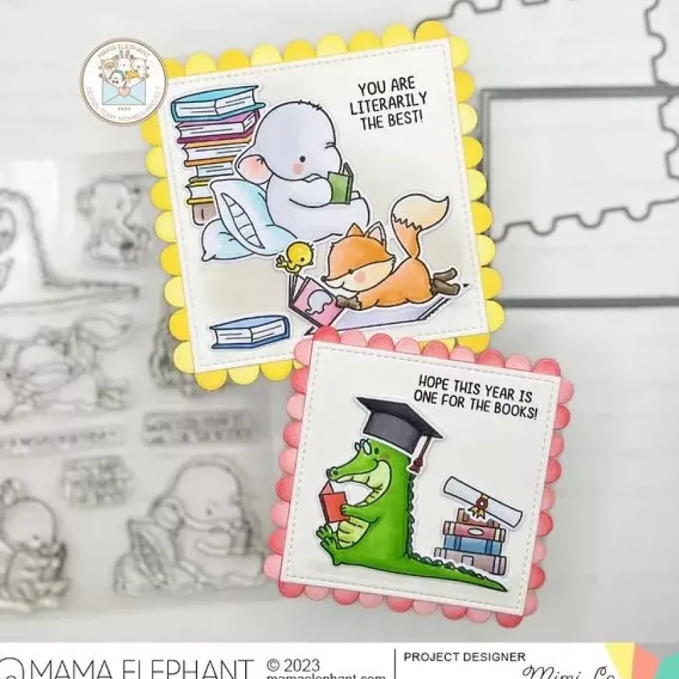 Set de sellos transparentes Book Club Mama Elephant