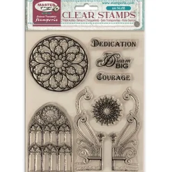 Set de sellos transparentes Elementos Góticos Master of Magic Stamperia