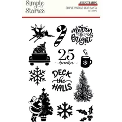 Set de sellos transparentes Simple Vintage Dear Santa Simple Stories