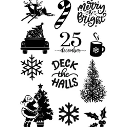 Set de sellos transparentes Simple Vintage Dear Santa Simple Stories